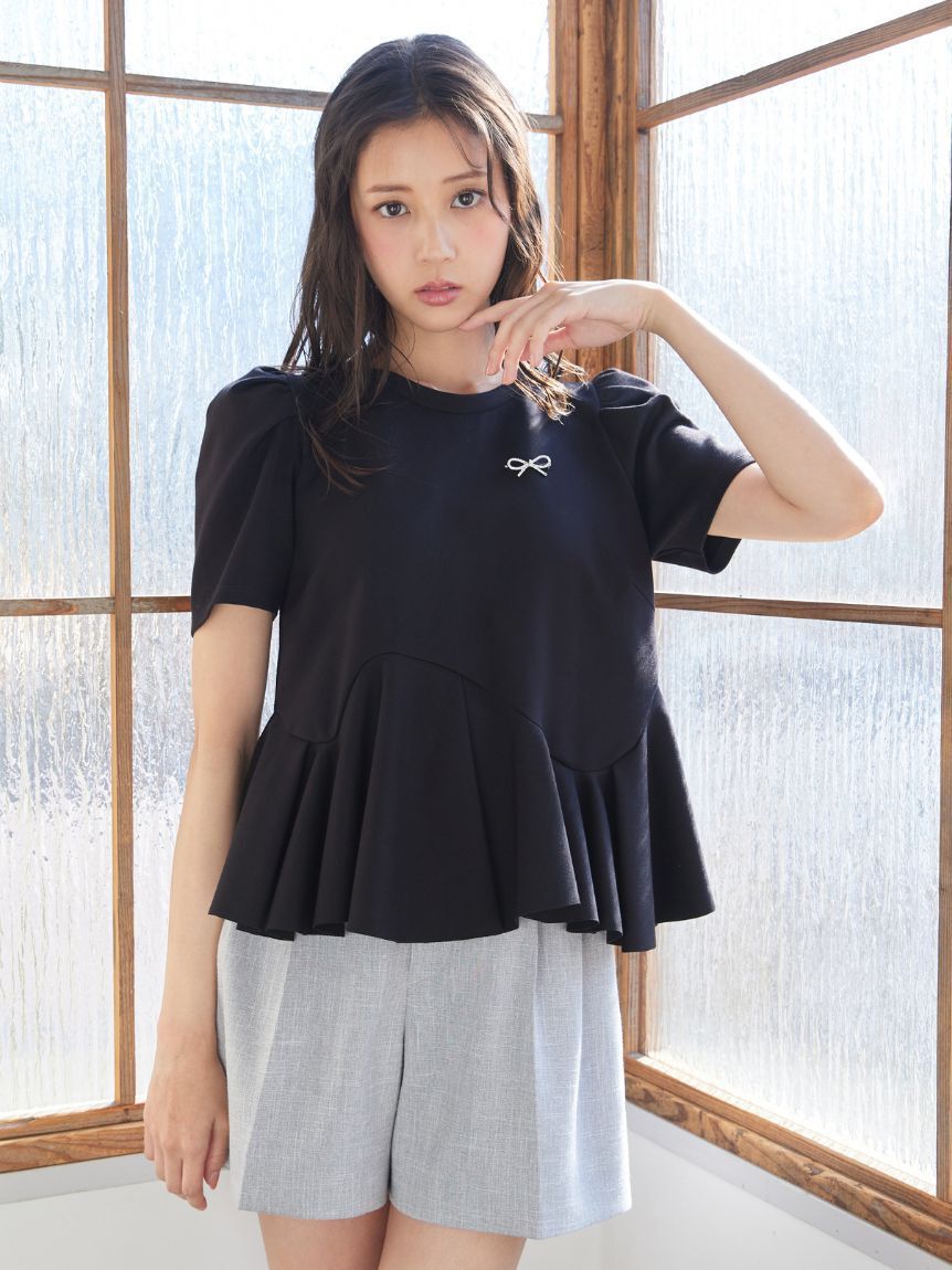 CELFORD「【洗える】アシンメトリーカットトップス」|Tシャツ・カットソー|
