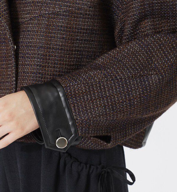  「ツイードショートトレンチブルゾン」|ブルゾン・スタジャン|