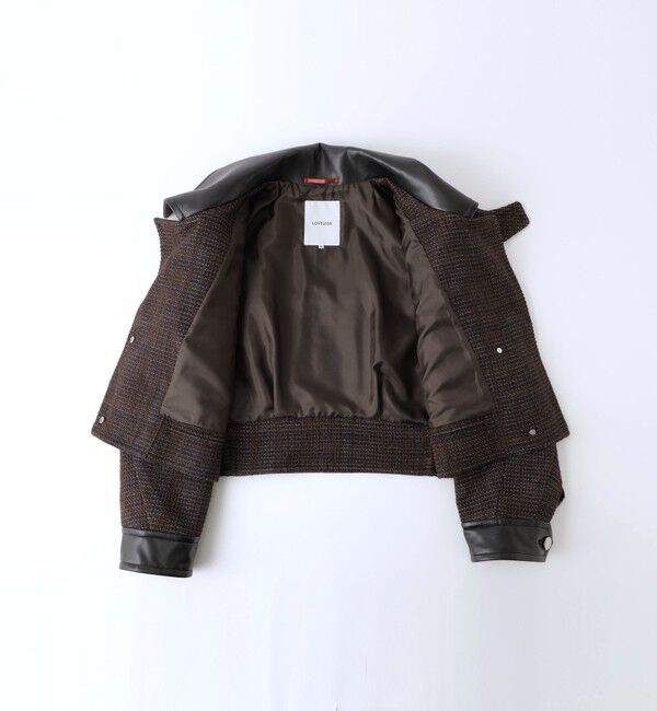  「ツイードショートトレンチブルゾン」|ブルゾン・スタジャン|