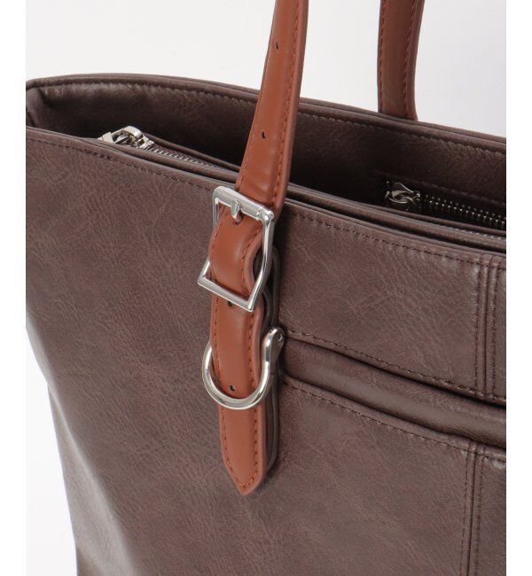 ikka「【雑誌MonoMax4月号掲載】GPレザータッチトートバッグ「小泉孝太郎さん着用モデル」」|トートバッグ|