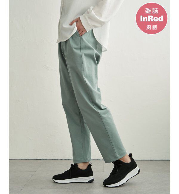 ikka「【雑誌InRed11月号掲載】GOKU楽パンツ テーパード【親子コーデ】」|その他|ミントグリーン