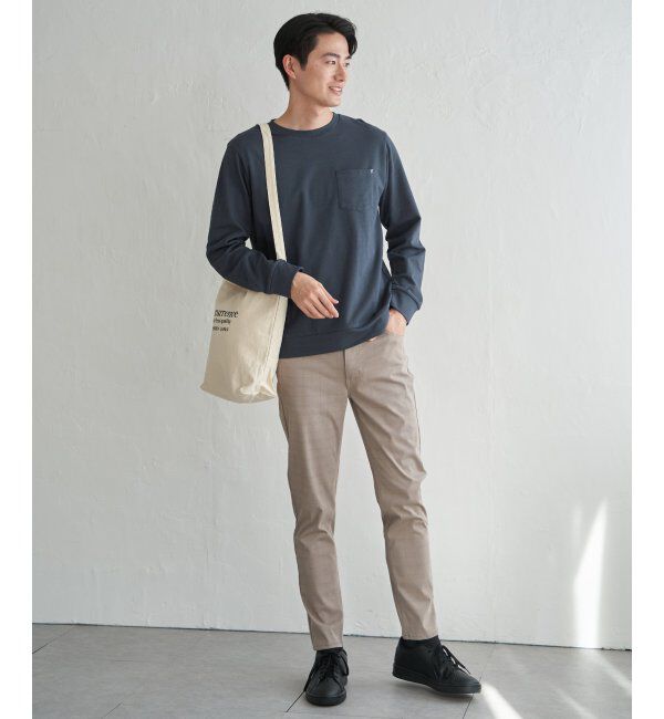 ikka「【雑誌MonoMax4月号掲載】DRYダンボールWフェイストレロンT「小泉孝太郎さん着用モデル」」|Tシャツ・カットソー|