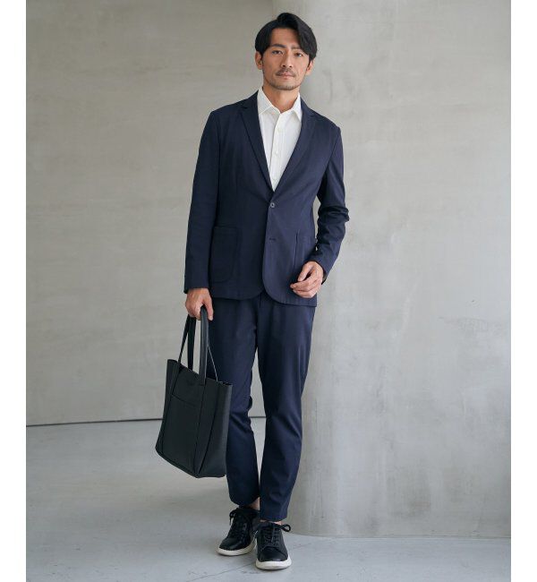 IKKA LOUNGE「【雑誌MonoMax4月号掲載】GOKU楽ワークポンチイージーパンツ「小泉孝太郎さん着用モデル」」|スラックス|