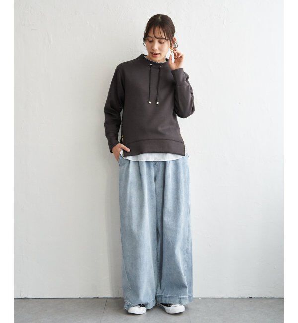 ikka「【雑誌InRed4月号掲載】GOKU楽カノコダンボールプルオーバー【親子コーデ】」|パーカー|