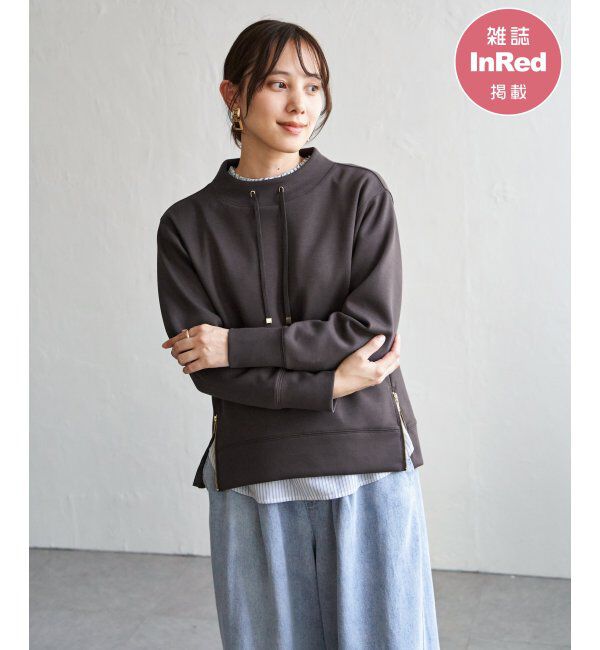 ikka「【雑誌InRed4月号掲載】GOKU楽カノコダンボールプルオーバー【親子コーデ】」|パーカー|チャコール