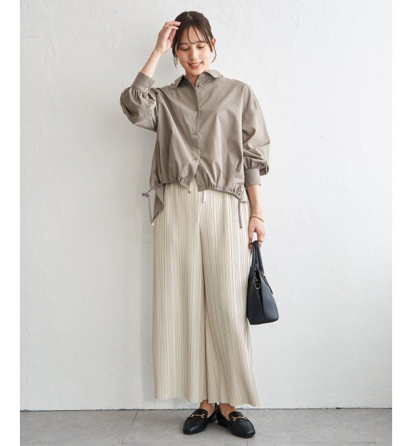 ikka「【雑誌InRed4月号掲載】ドロストロングテールシャツ【親子コーデ】」|シャツ・ブラウス|