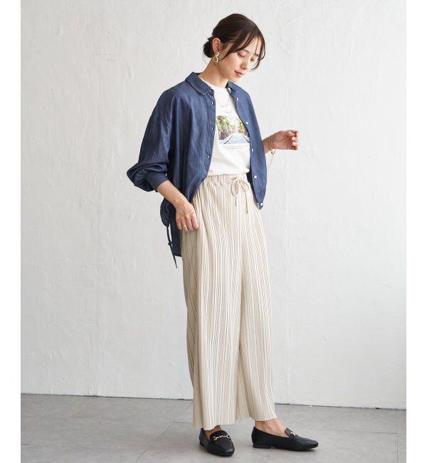 ikka「【雑誌InRed4月号掲載】ドロストロングテールシャツ【親子コーデ】」|シャツ・ブラウス|