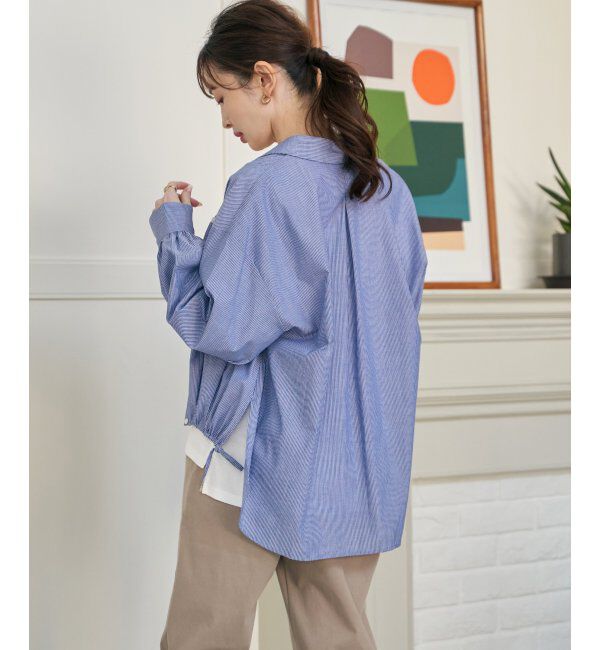 ikka「【雑誌InRed4月号掲載】ドロストロングテールシャツ【親子コーデ】」|シャツ・ブラウス|