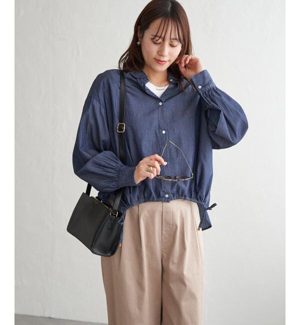 ikka「【雑誌InRed4月号掲載】ドロストロングテールシャツ【親子コーデ】」|シャツ・ブラウス|