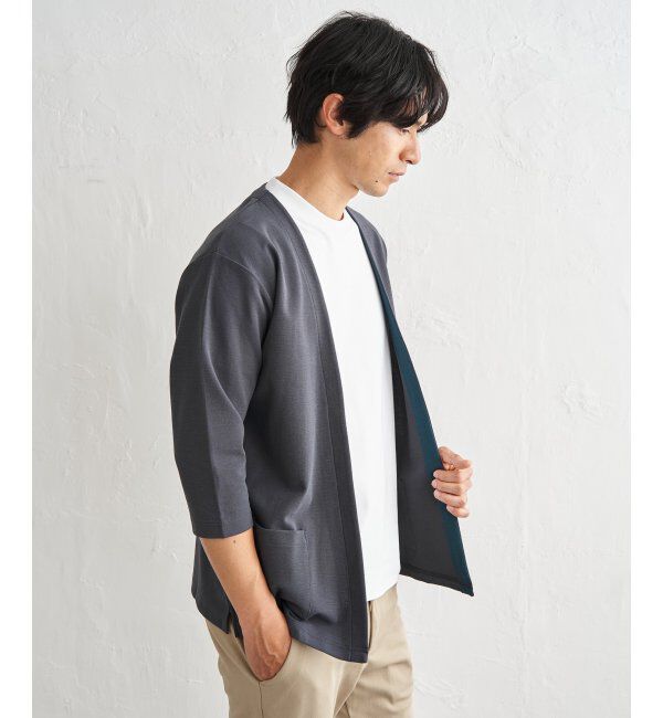 ikka「【抗菌防臭】GOKU楽冷感7分袖カーディガン」|カーディガン|