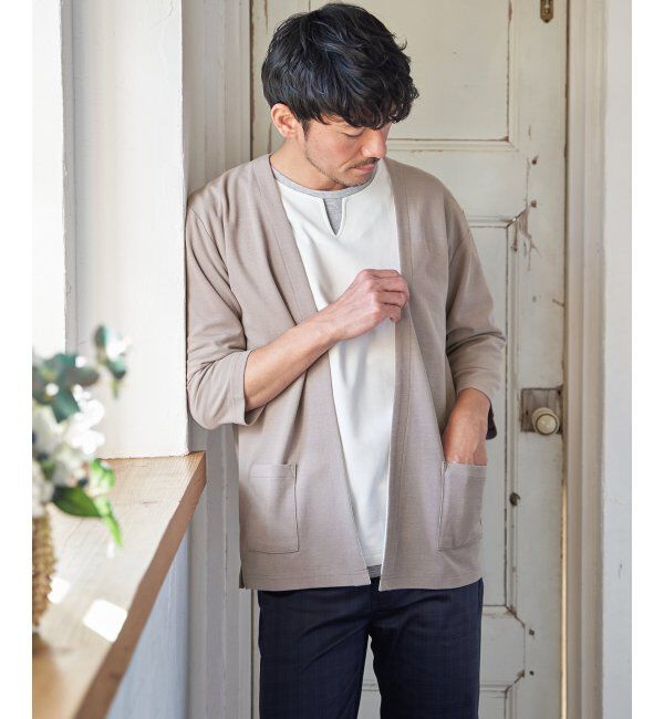 ikka「【抗菌防臭】GOKU楽冷感7分袖カーディガン」|カーディガン|