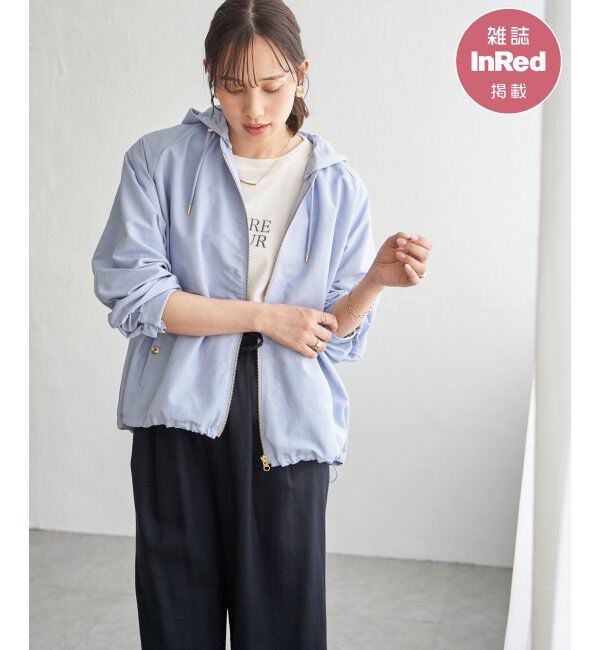 ikka「【雑誌InRed4月号掲載】撥水花粉リリース2WAYマウンテンパーカー【親子コーデ】」|ブルゾン・スタジャン|ライトブルー
