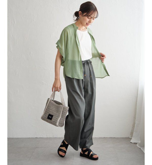 ikka「雑材パイピングトートバッグ」|その他|