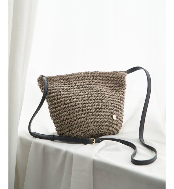 ikka「雑材こま編み2WAYショルダーバッグ」|その他|ブラウン