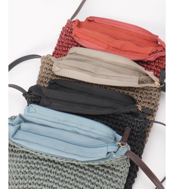 ikka「雑材こま編み2WAYショルダーバッグ」|その他|