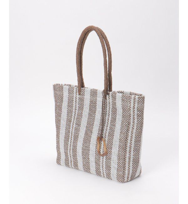 ikka「雑材ストライプトートバッグ」|その他|