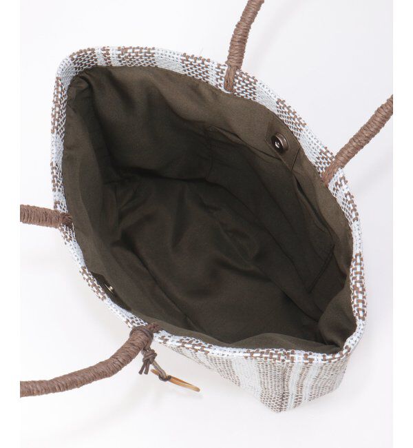 ikka「雑材ストライプトートバッグ」|その他|