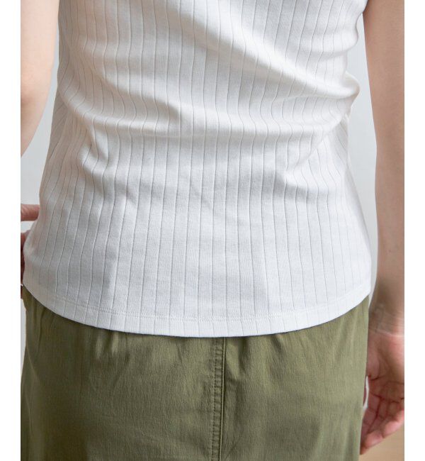 Lbc with Life「コットンUSA針抜きタンクトップ」|キャミソール|