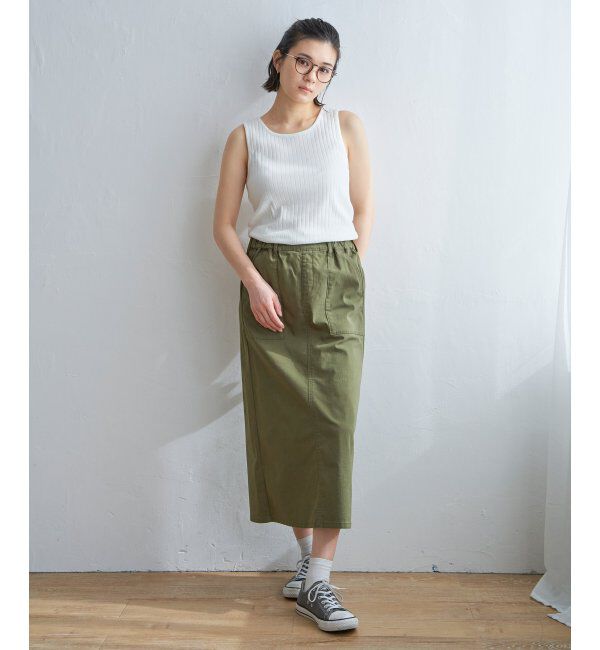 Lbc with Life「コットンUSA針抜きタンクトップ」|キャミソール|