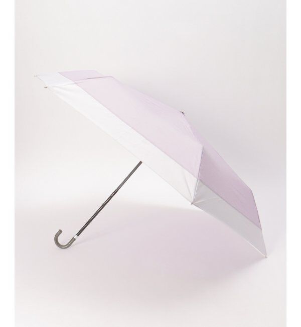 Lbc with Life「切り継ぎバイカラー折りたたみ傘 ミニ傘 晴雨兼用」|傘|ラベンダー