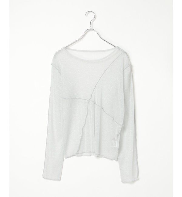 VENCE share style「ラメチュール切り替えプルオーバー」|Tシャツ・カットソー|