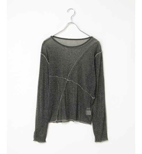 VENCE share style「ラメチュール切り替えプルオーバー」|Tシャツ・カットソー|