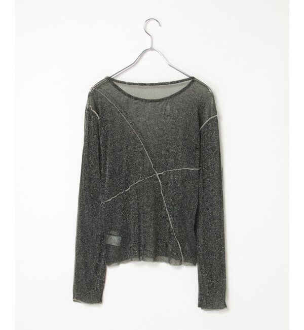 VENCE share style「ラメチュール切り替えプルオーバー」|Tシャツ・カットソー|