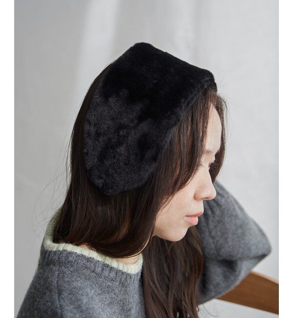 VENCE share style「ファーカチューシャイヤマフ」|その他|ブラック