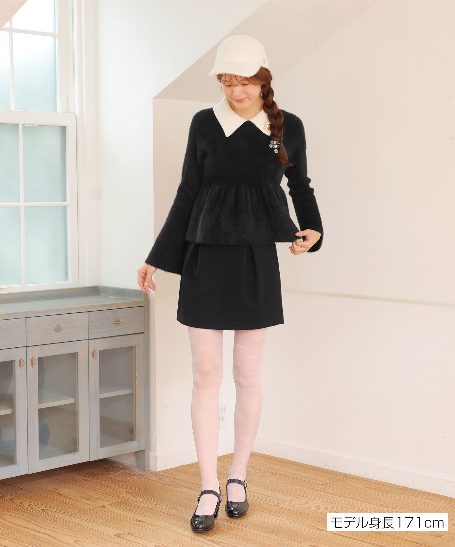 MARY QUANT「シャギーペプラム プルオーバー」|スウェット・ジャージ|