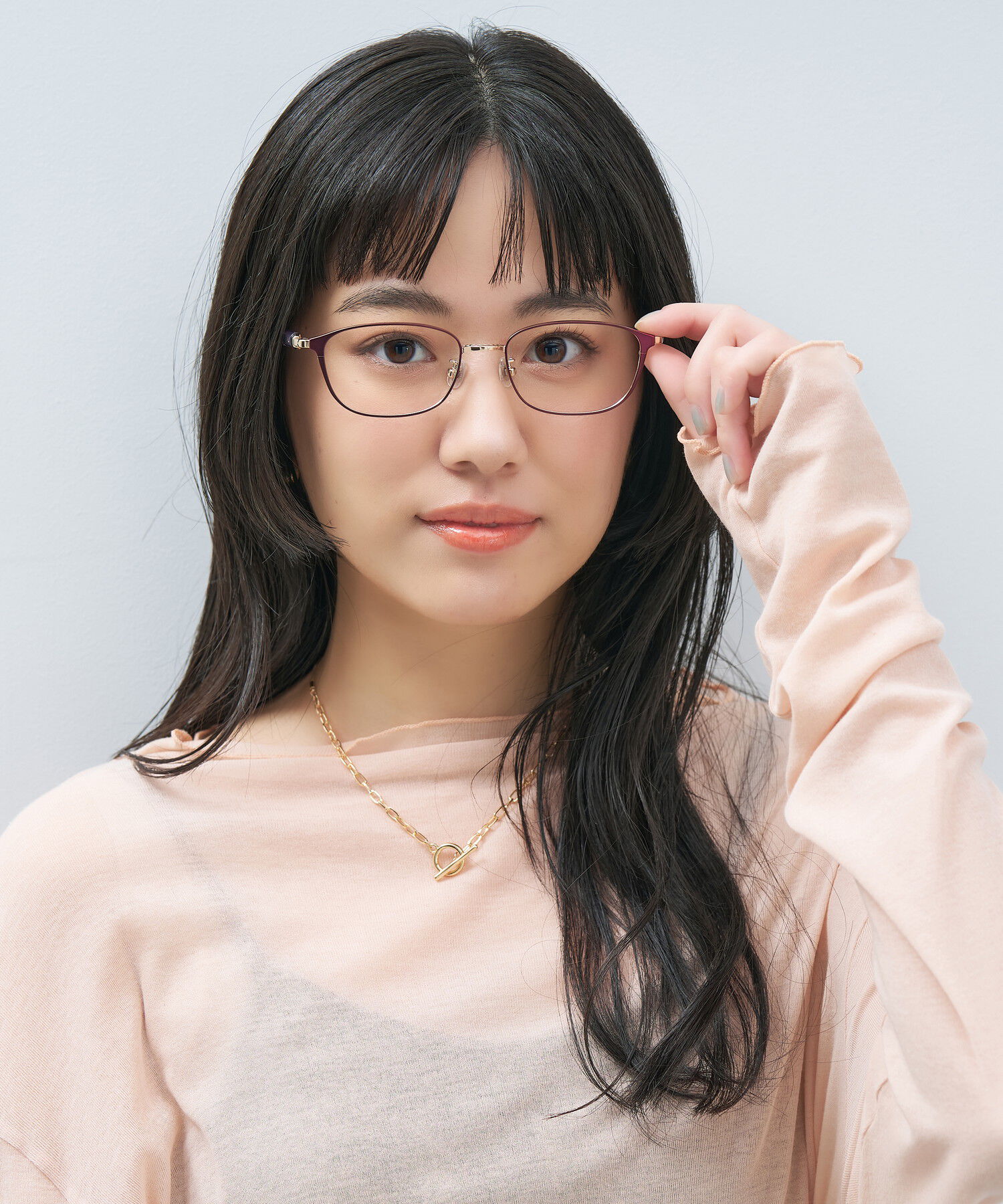  「ウェリントン型 メガネ｜上品で高級感のある 大人可愛いメガネ フェミニン レンズ交換券付き STANDARD MUSE」|メガネ|