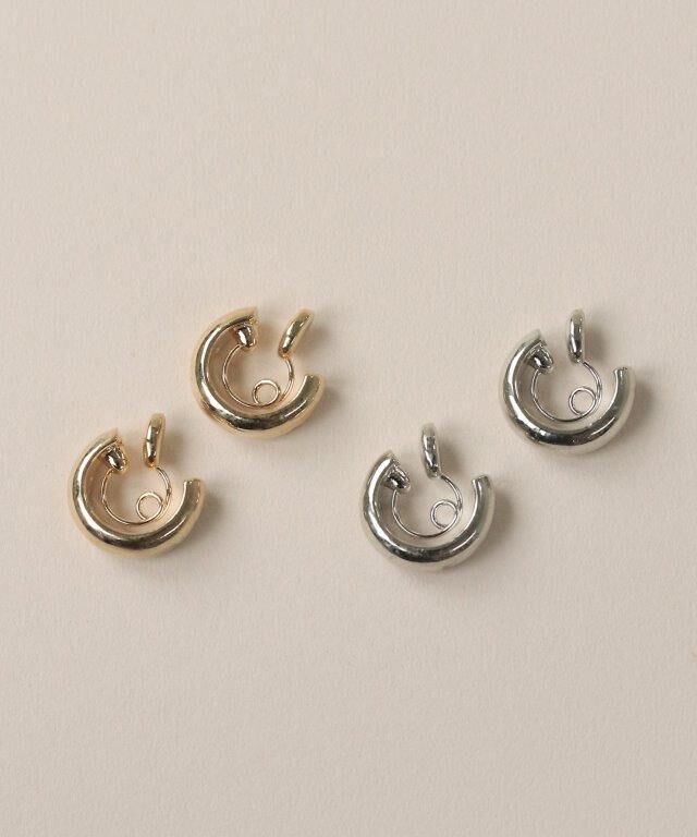 NOIR DE POUPEE「Bubbloop 甲丸イヤリング　ノンホールピアス」|イヤリング|