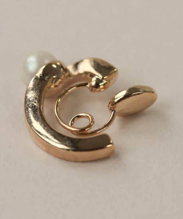 NOIR DE POUPEE「Bubbloop 1粒パールイヤリング　ノンホールピアス」|イヤリング|