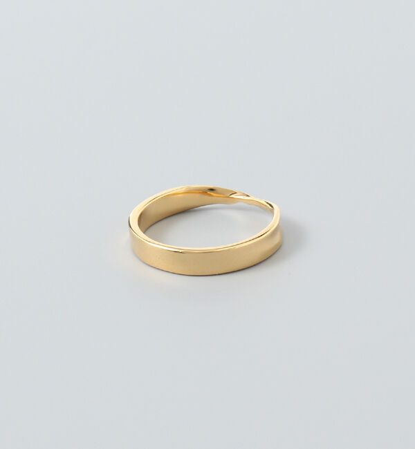 JUPITER「【SV925】リボンクロスリング/ペア/ゴールド」|リング|