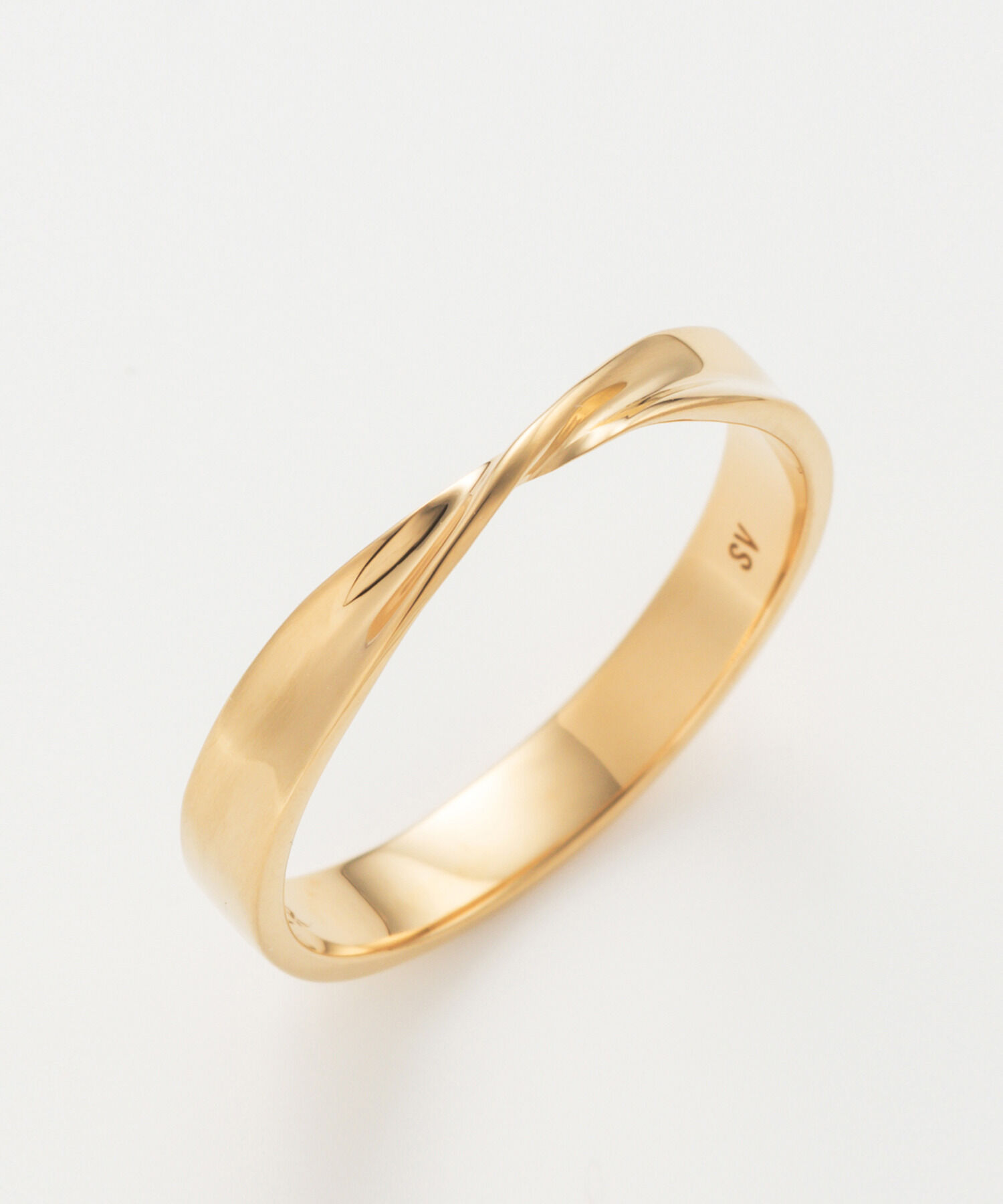 JUPITER「【SV925】リボンクロスリング/ペア/ゴールド」|リング|