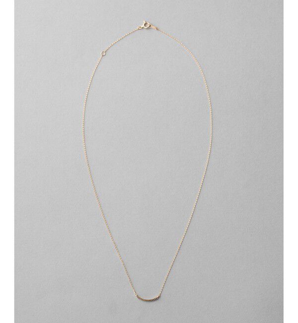 ete「K18YG クレール サークル ミラーボールカット ネックレス」|ネックレス|