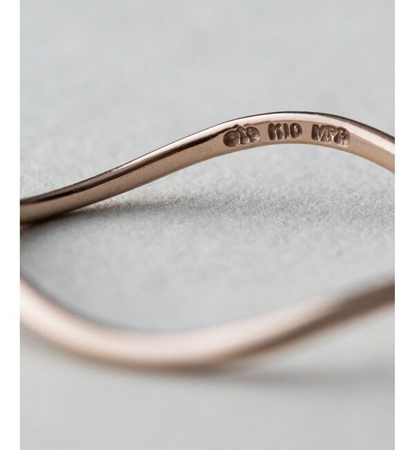 ete「[レイヤード] K10 ウェーヴ リング」|リング|