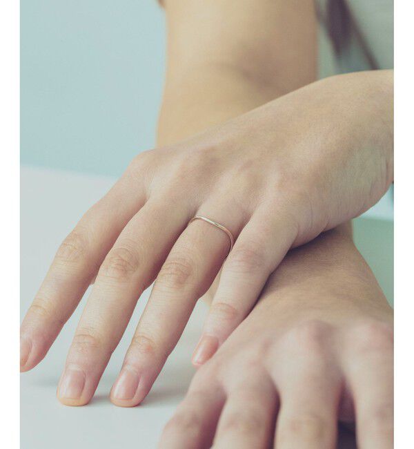 ete「[レイヤード] K10 ウェーヴ リング」|リング|