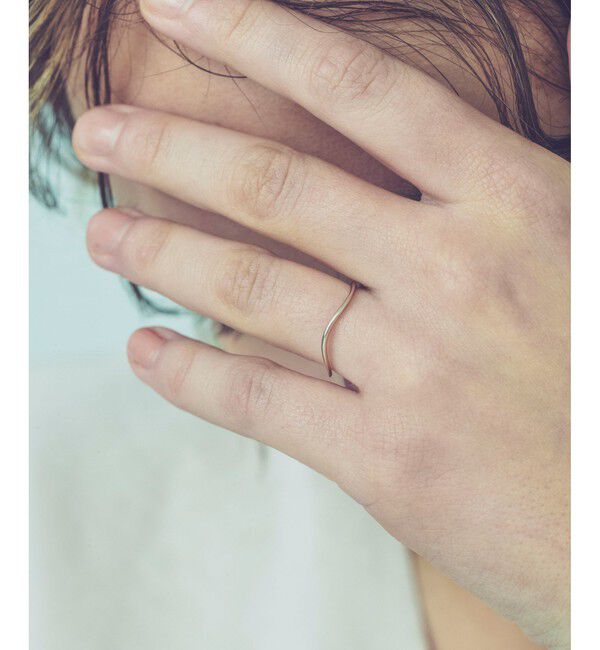 ete「[レイヤード] K10 ウェーヴ リング」|リング|