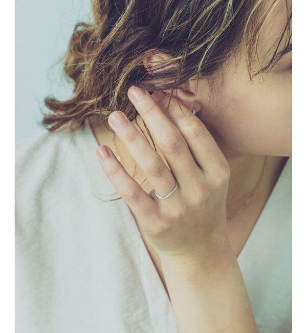 ete「[レイヤード] K10 ウェーヴ リング」|リング|