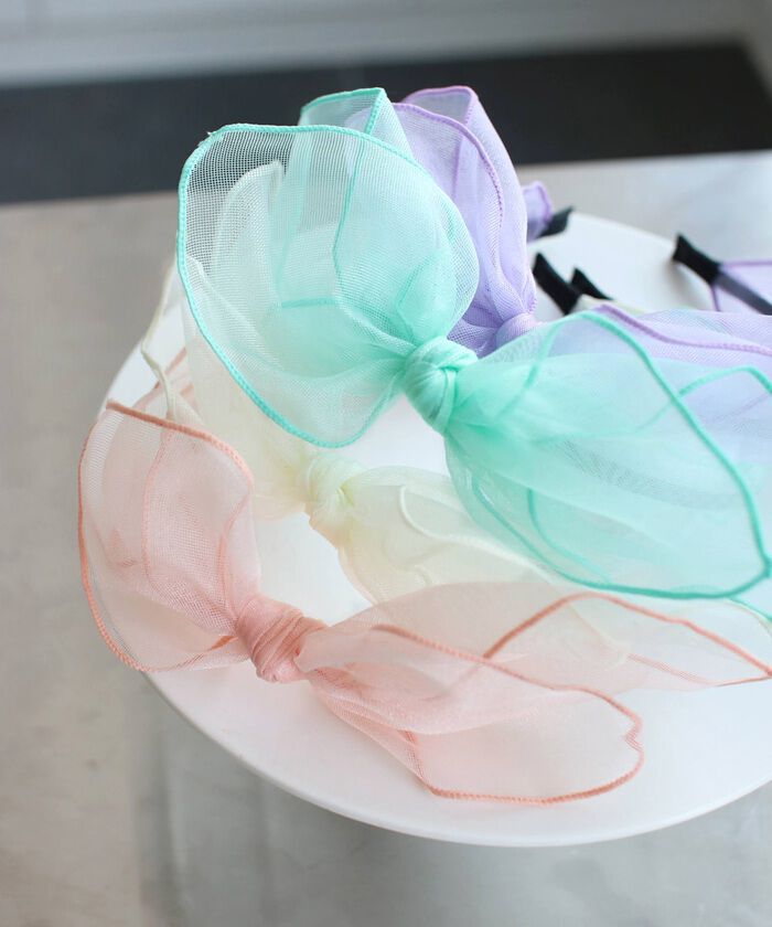 BACKYARD FAMILY「カチューシャ キッズ リボン 大きめ 通販 リボンカチューシャ 髪飾り 女の子 子供 子ども」|その他|