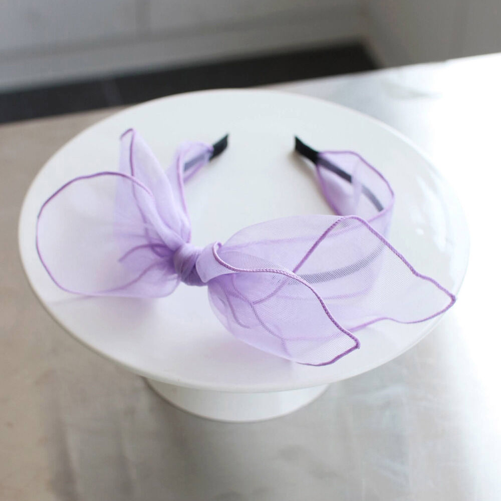 BACKYARD FAMILY「カチューシャ キッズ リボン 大きめ 通販 リボンカチューシャ 髪飾り 女の子 子供 子ども」|その他|パープル1