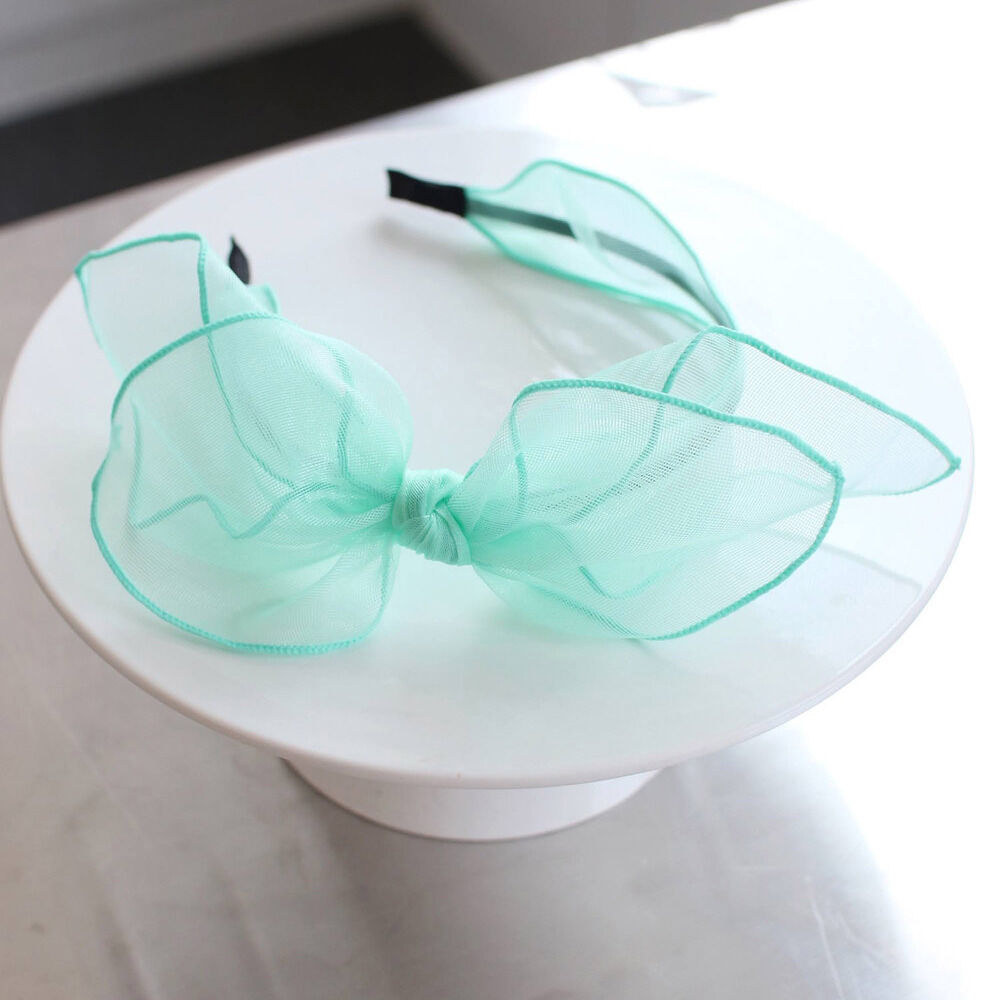 BACKYARD FAMILY「カチューシャ キッズ リボン 大きめ 通販 リボンカチューシャ 髪飾り 女の子 子供 子ども」|その他|グリーン1