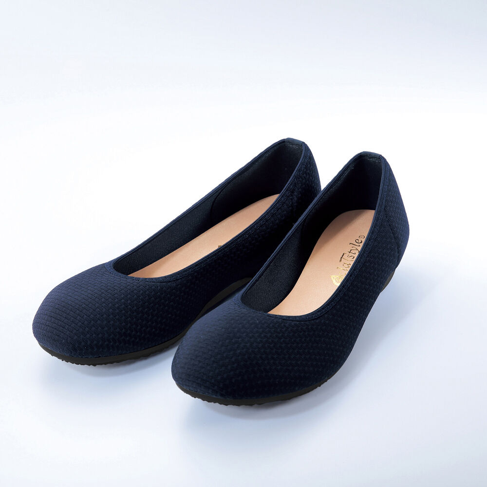 BACKYARD FAMILY「パンプス ぺたんこ レディース 通販 日本製 ローヒール カジュアルパンプス フラットパンプス」|パンプス|ブルー1