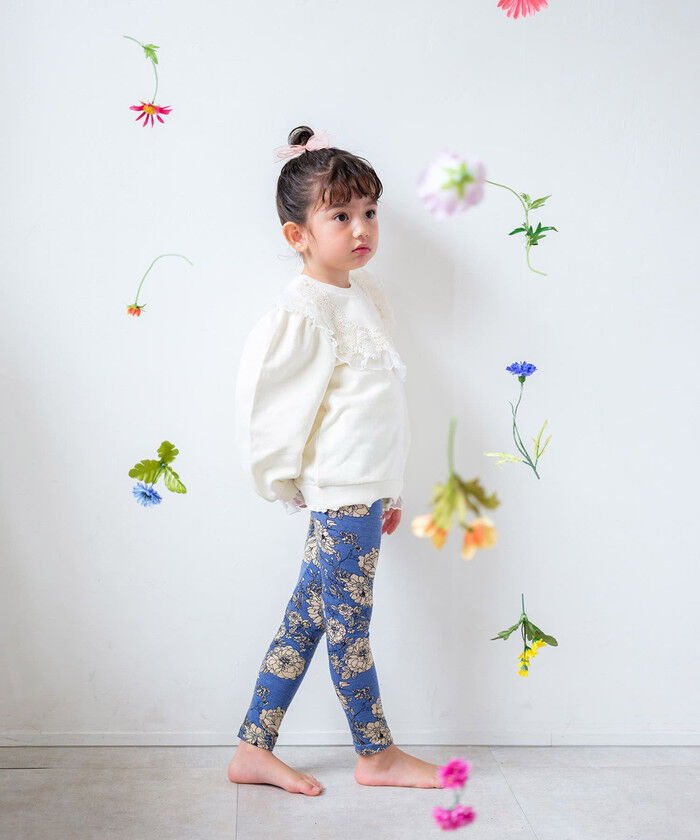 BACKYARD FAMILY「Rora 子供服 レギンス 通販 ロザミア スパッツ パンツ ズボン 花柄 女の子 女子 子供」|レギンス・スパッツ|