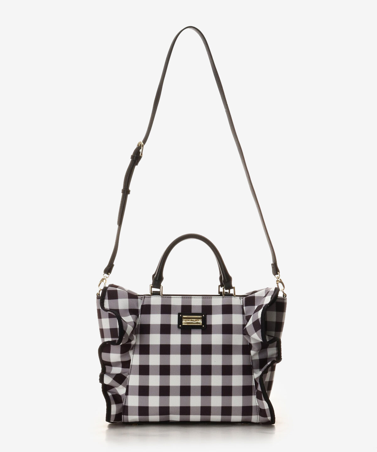 Samantha Vega「チェックフリルハンドバッグ（大）」|ハンドバッグ|