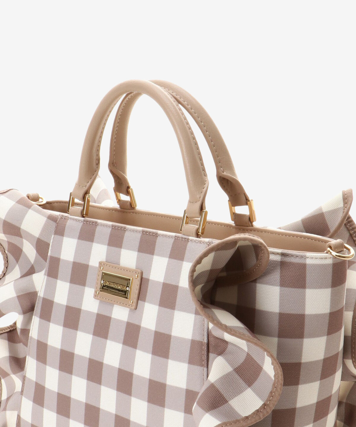 Samantha Vega「チェックフリルハンドバッグ（大）」|ハンドバッグ|
