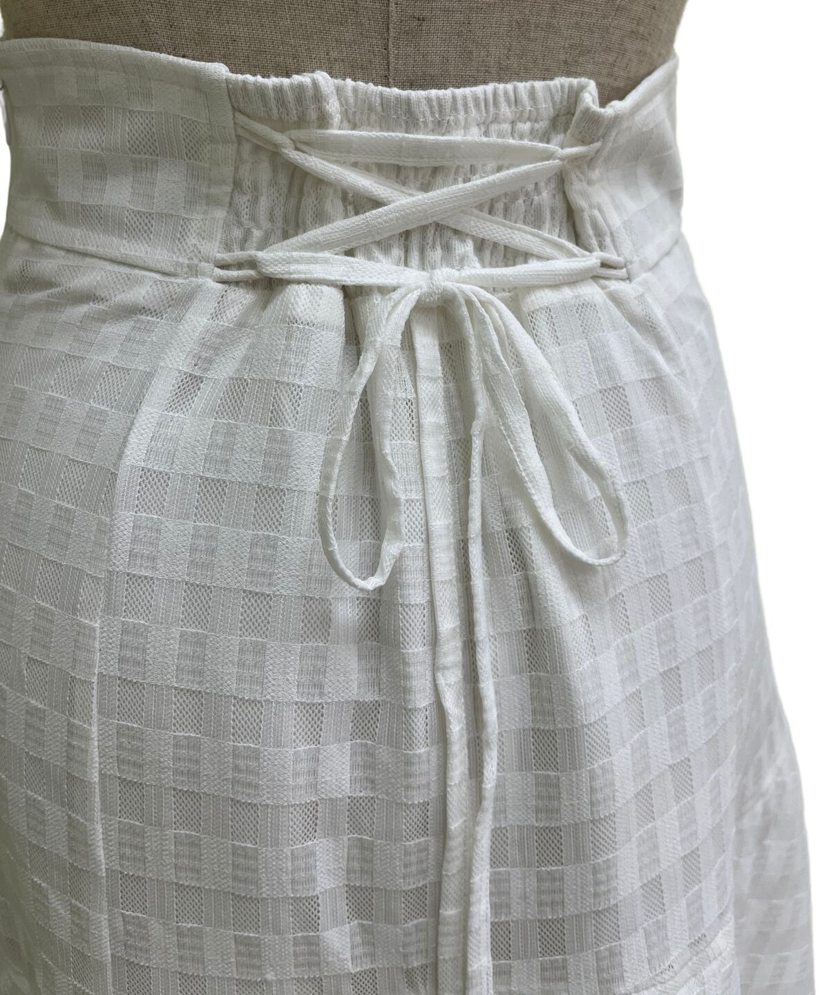 アンドクチュール「レースティアードスカート」|フレア|