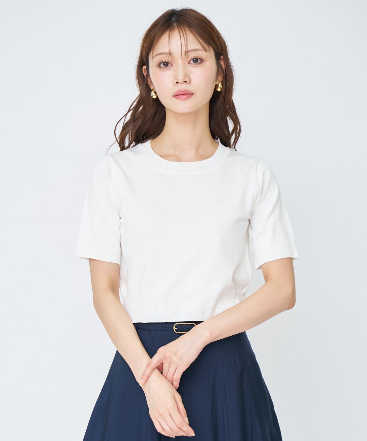 アンドクチュール「ケーブル編みカーディガンアンサンブル」|カーディガン|