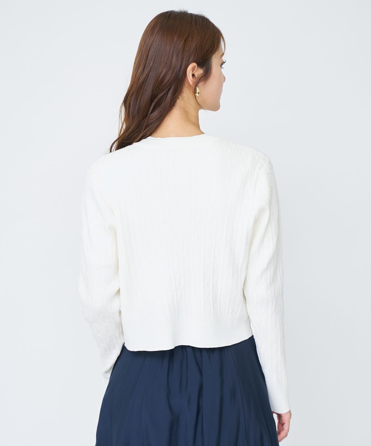 アンドクチュール「ケーブル編みカーディガンアンサンブル」|カーディガン|