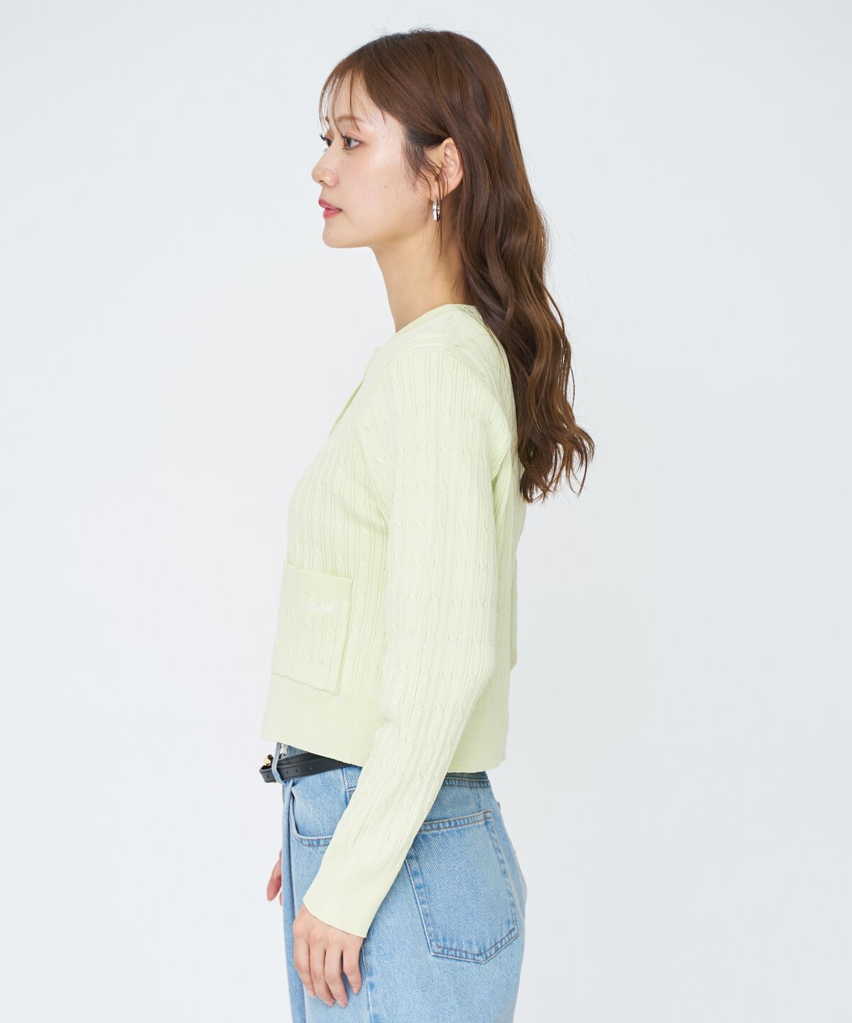 アンドクチュール「ケーブル編みカーディガンアンサンブル」|カーディガン|